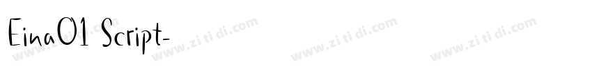 Eina01 Script字体转换